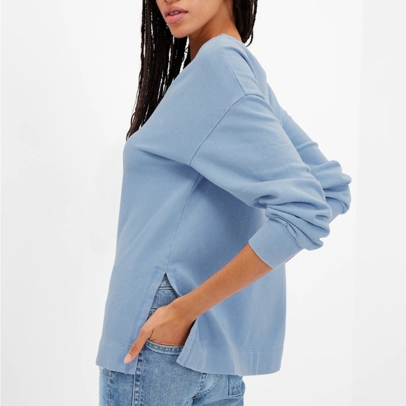 NWT GAP Crewneck Tunic Sweater COLOR blue mineral wash - Picture 4 of 6